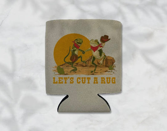 "Let's Cut A Rug" Koozie image 0