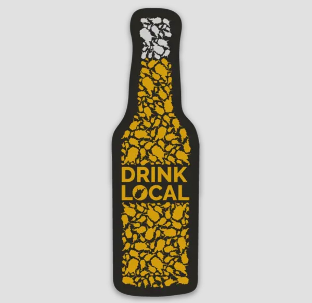 Drink Local Bottle Magnet image 0