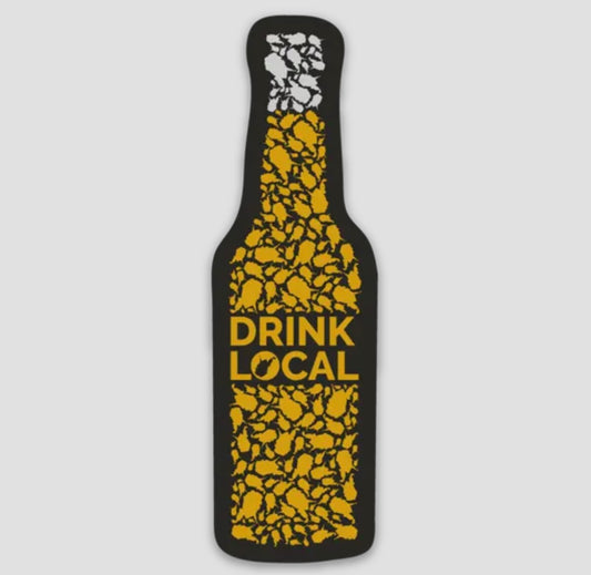 Drink Local Bottle Magnet image 0