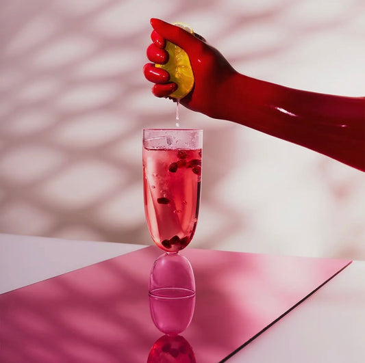 Clear & Pink Hi-Ball image 0