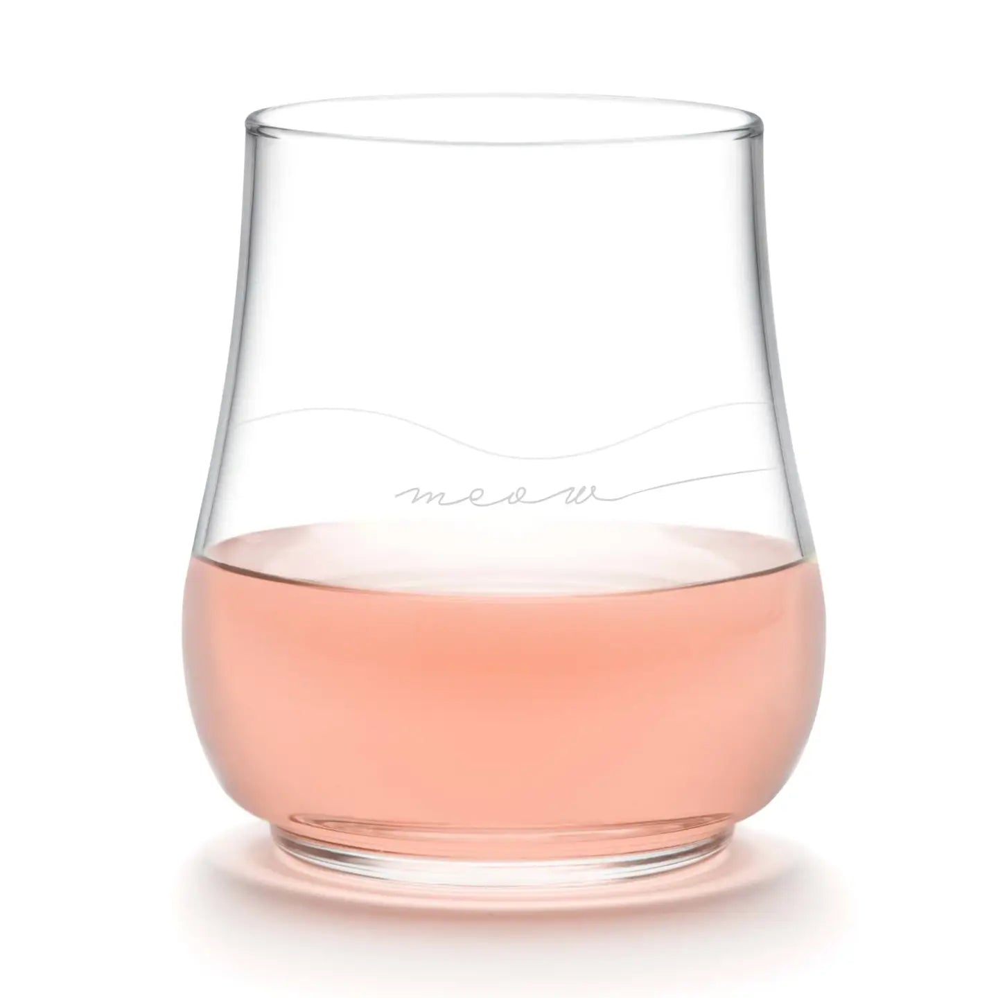 Modern Pets Meow Stemless Glass image 1