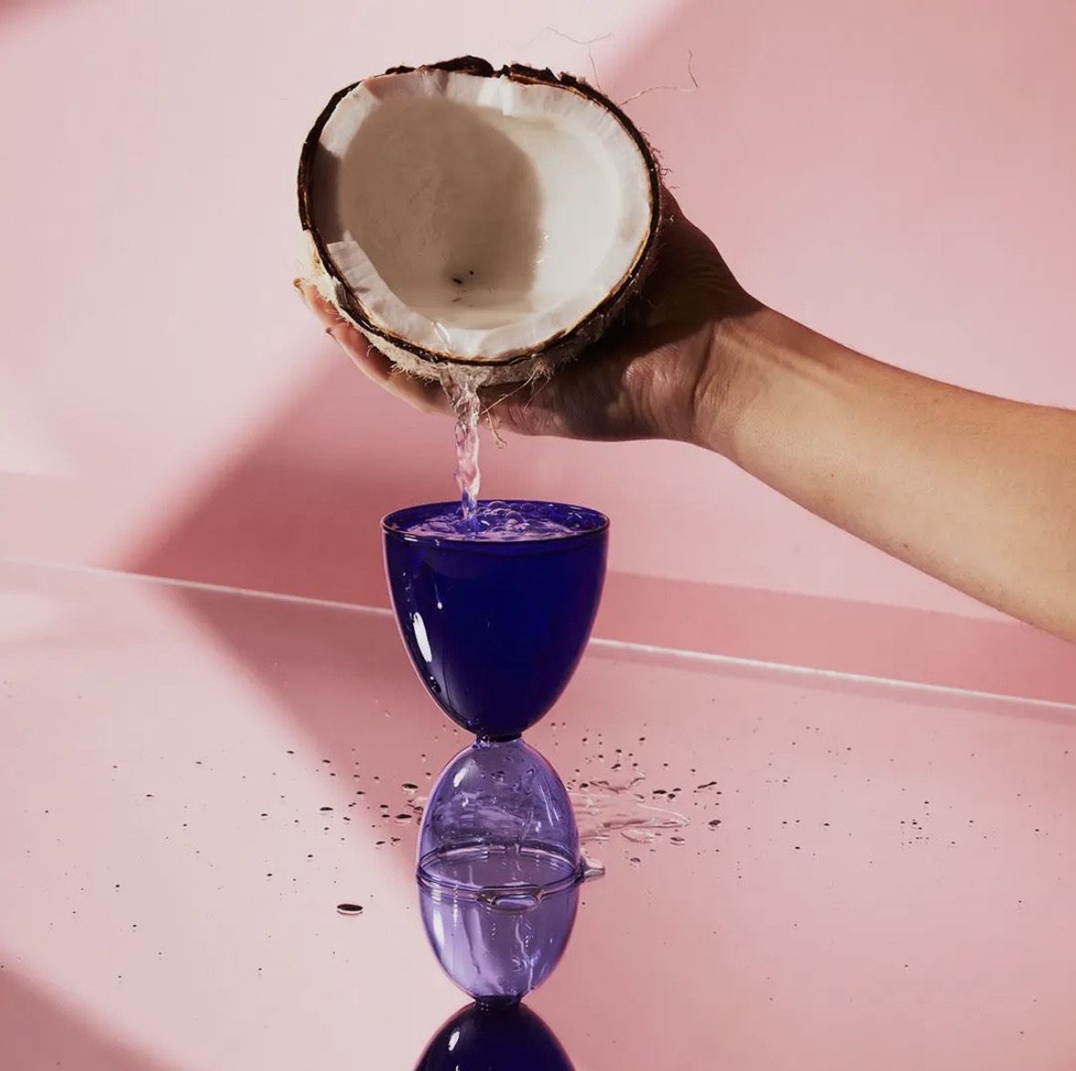 Dark & Light Blue Classic Glass image 0