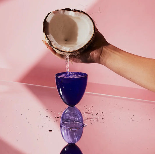 Dark & Light Blue Classic Glass image 0