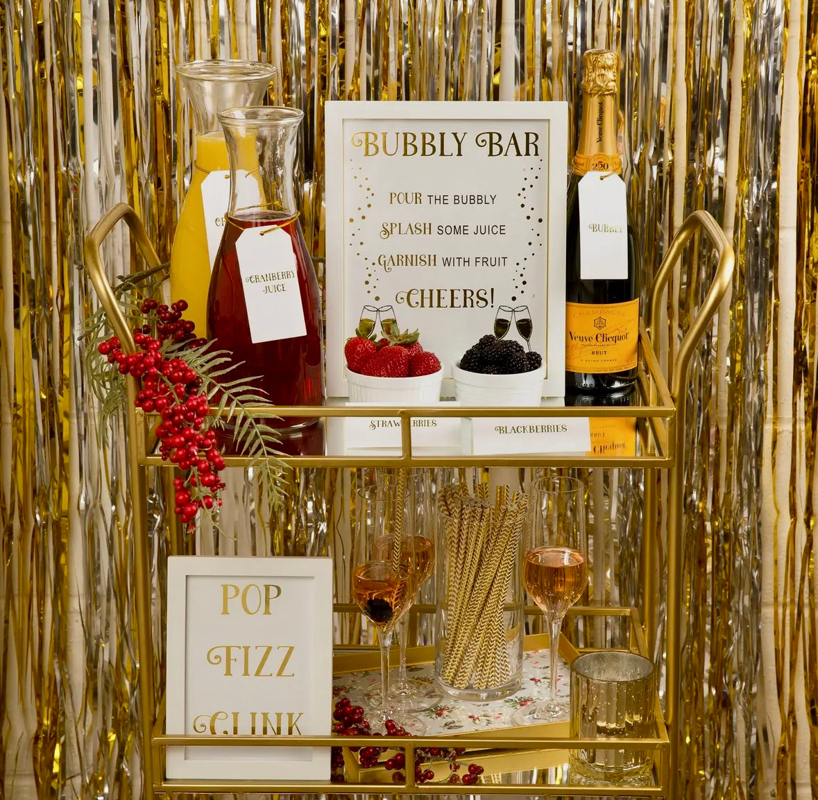 Holiday Mimosa Bar Decoration Kit image 1