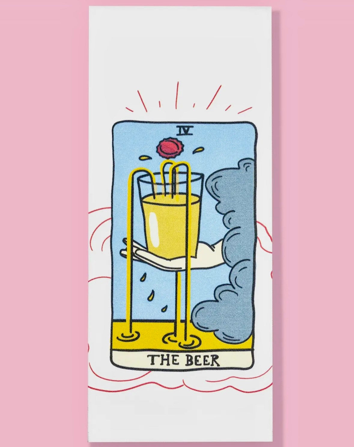The Beer Tarot Card Dishtowel image 0