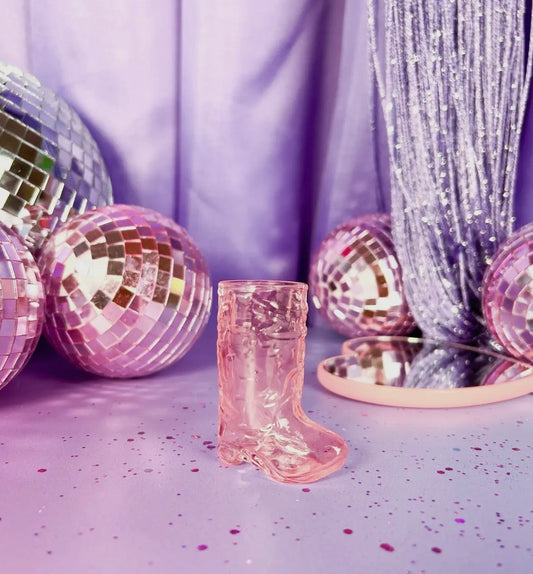 Pink Cowboy Boot Shot Glass image 0