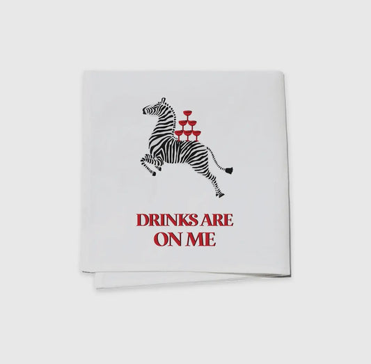 Drinks Are On Me Cocktail Napkin Set image 0