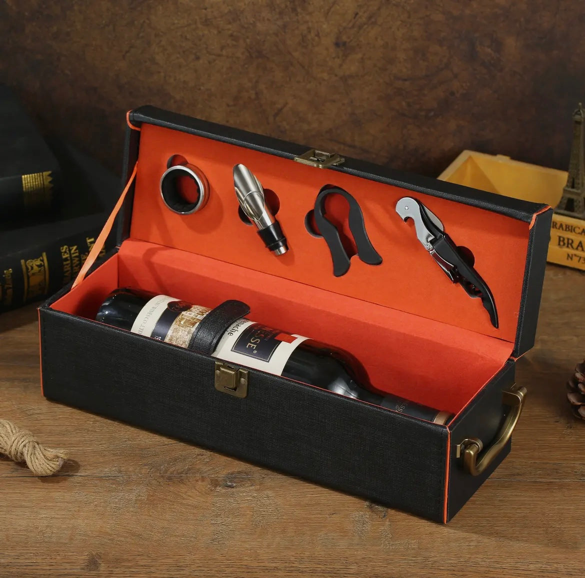 Wine / Whiskey Travel Box Set with Accessories image 0